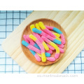 OEM Sour Halal Gummy Neon Worms Confitionery Candy